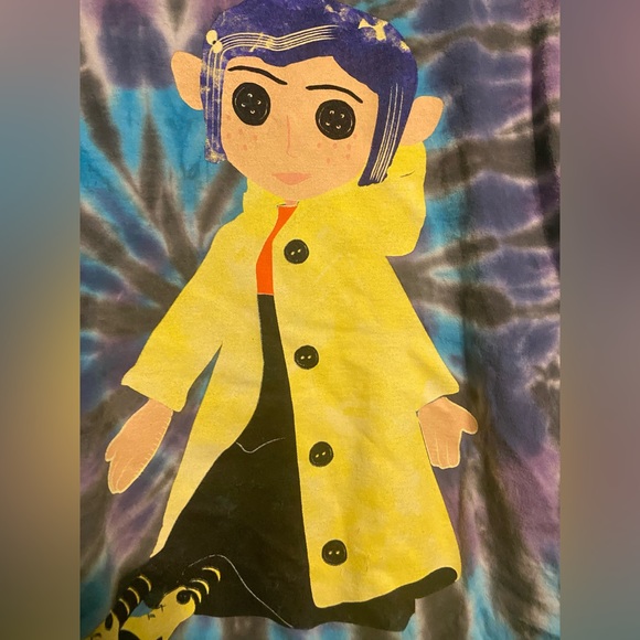 Hot Topic | Tops | Coraline Doll Tiedye Crop Top Tshirt | Poshmark